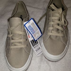 Womens Superga Tan Sneakers, Size 7.5 / UK 38